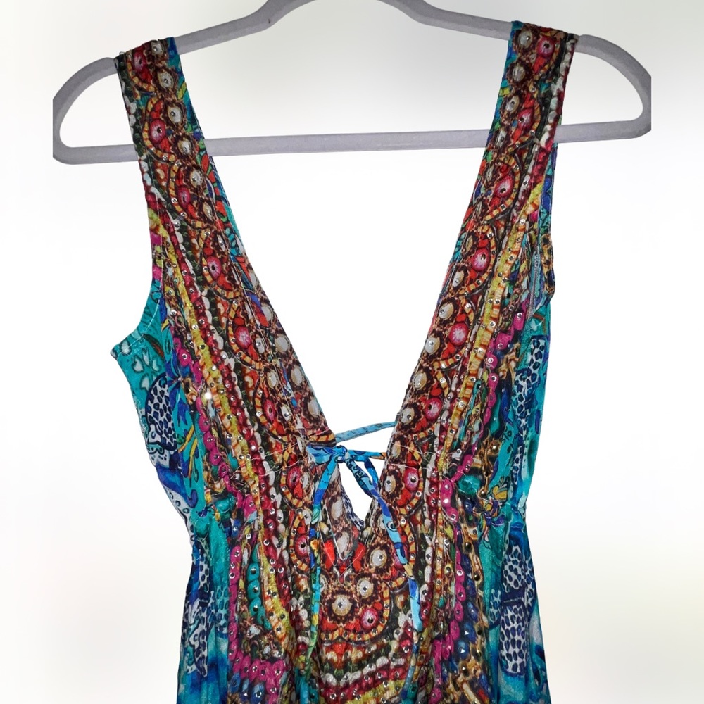 Narcisa Lang dress size M 💯 silk viscose - Picture 14 of 16